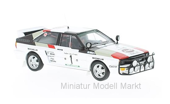 Trofeu 1626 Audi quattro, No.1, Rallye WM, Rallye Bandama, H.Mikkola/A.Hertz, 1983 1:43