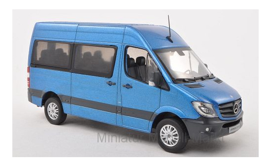 Premium ClassiXXs B66004641 Mercedes Sprinter, metallic-blau, Bus 1:43