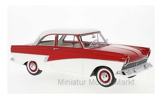 BoS-Models 347 Ford Taunus 17M (P2), rot/weiss, 1957 1:18