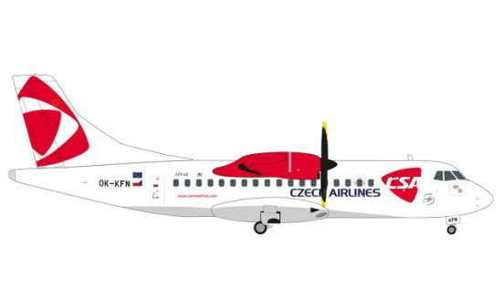 Herpa 559256 CSA Czech Airlines ATR-42-500 1:200