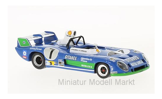 IXO LM1974 Matra 670 B, No.7, 24h Le Mans, H.Pescarolo/G.Larrousse, 1974 1:43