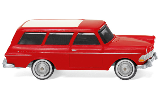 Wiking 007149 Opel Rekord ´61 Caravan - rot 1:87