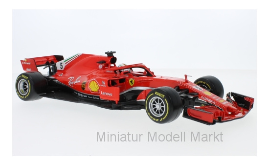 Bburago 18-16806V Ferrari SF71H, No.5, Scuderia Ferrari, Formel 1, S.Vettel, 2018 1:18
