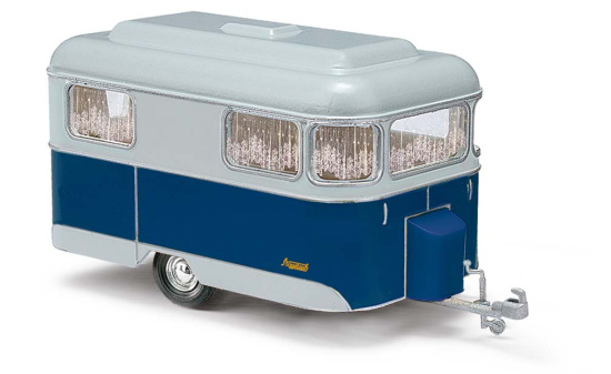 Busch 51702 Nagetusch Wohnwagen blau - Vorbestellung 1:87