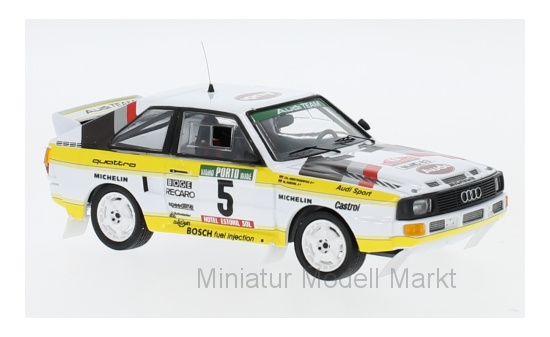 Trofeu RRAL70 Audi Sport quattro, No.5, HB, Rallye WM, Rallye Portugal, mit Decals, W.Röhrl/C.Geistdörfer, 1985 1:43