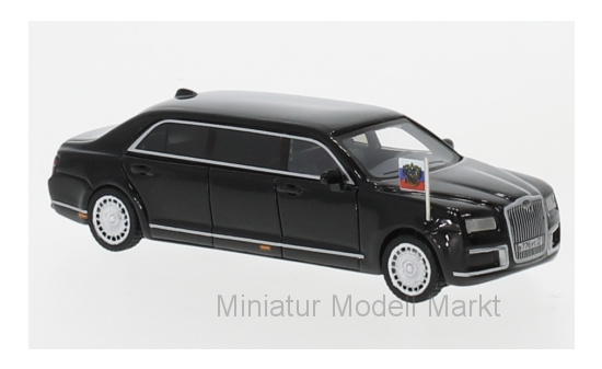 BoS-Models 87610 Aurus Senat, schwarz, Russian State Car, 2018 1:87