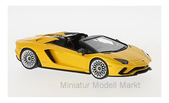 Lamborghini Aventador S Roadster, metallic-gelb im Maßstab 1:43 