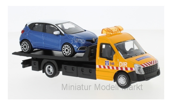 Bburago 18-31407 Iveco Daily Transporter, mit Renault Captur 1:43