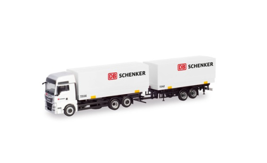Herpa 311052 MAN TGX XXL Euro 6c Wechselpritschen-Hängerzug DB Schenker - Vorbestellung 1:87