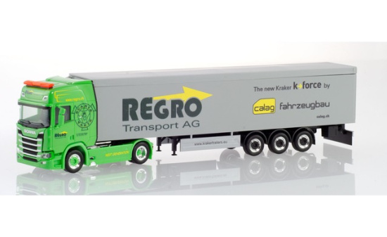 Herpa 938198 Scania CR Schubboden Sattelzug 