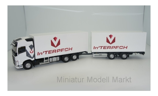 Eligor 116685 Volvo FH 4, Transports Interpech, Kofferhängerzug 1:43