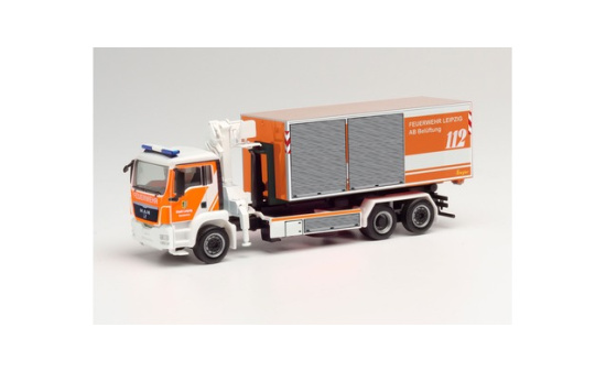 Herpa 095761 MAN TGS M Wechsellader-LKW mit Kran 
