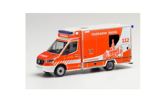 Herpa 095945 Mercedes-Benz Sprinter 18 Fahrtec RTW Feuerwehr Kassel - Vorbestellung 1:87