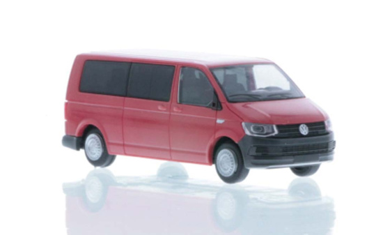 Rietze 11613 Volkswagen T6 LR Bus FD kirschrot, 1:87 1:87