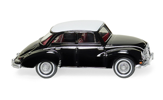 Wiking 012002 DKW Limousine - schwarz mit weißem Dach 1:87