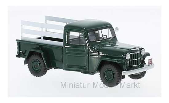 Neo Jeep Pick Up metallic-dunkelgrün//weiss #45804 1954-1:43