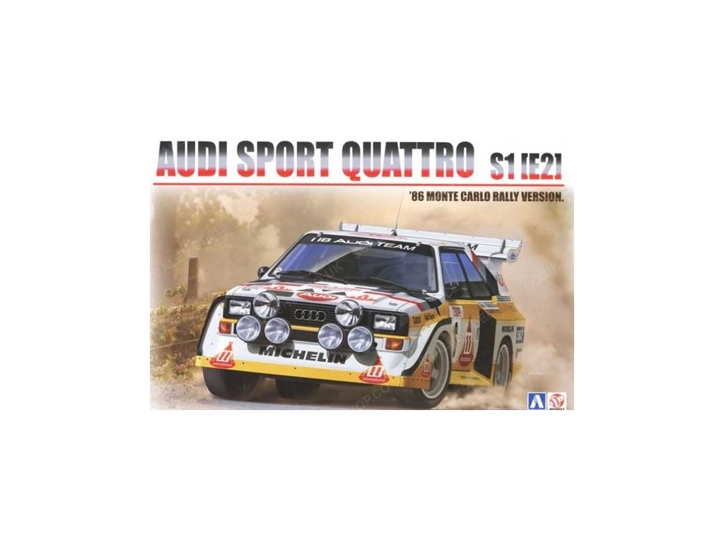 Aoshima B24017 Audi Sport Quattro S1E2 - Monte Carlo 1986 - Beemax Bausatz 1:24