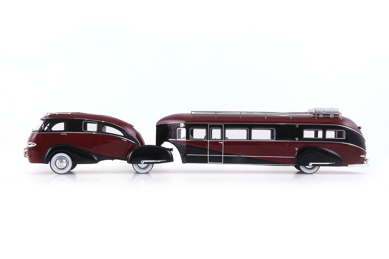 Autocult 09023-1 Zephir Land Yacht - rot-schwarz 1:43
