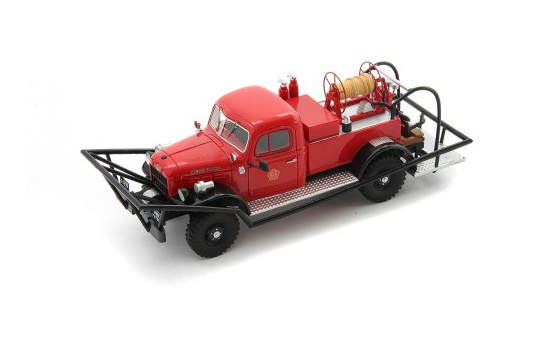 Autocult 12009 Dodge WDX Power Wagon Brush Breaker - rot-schwarz 1:43
