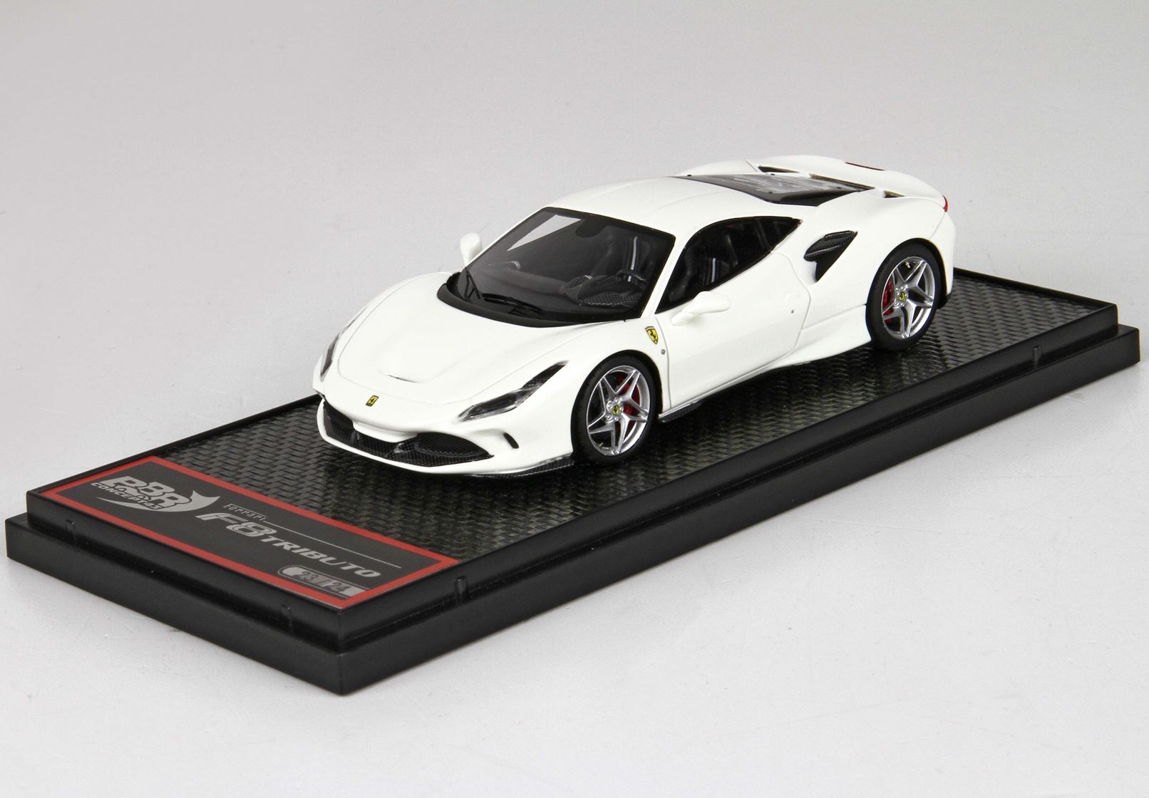 BBR BBRC224C Ferrari F8 Tributo - Avus White / Silver wheels 1:43