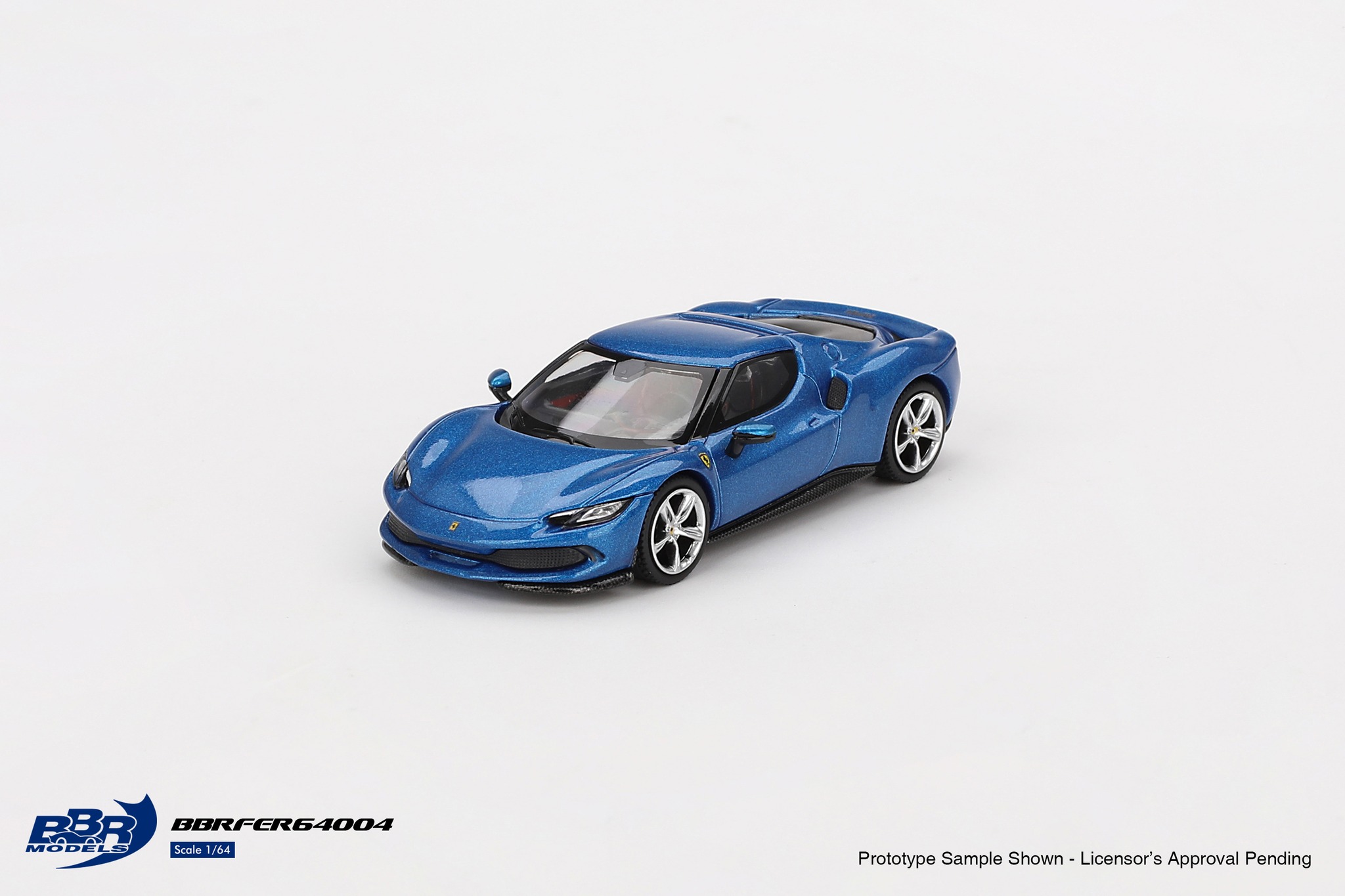BBR BBRFER64004 Ferrari 296 GTB Blu Corsa 2024 1:64