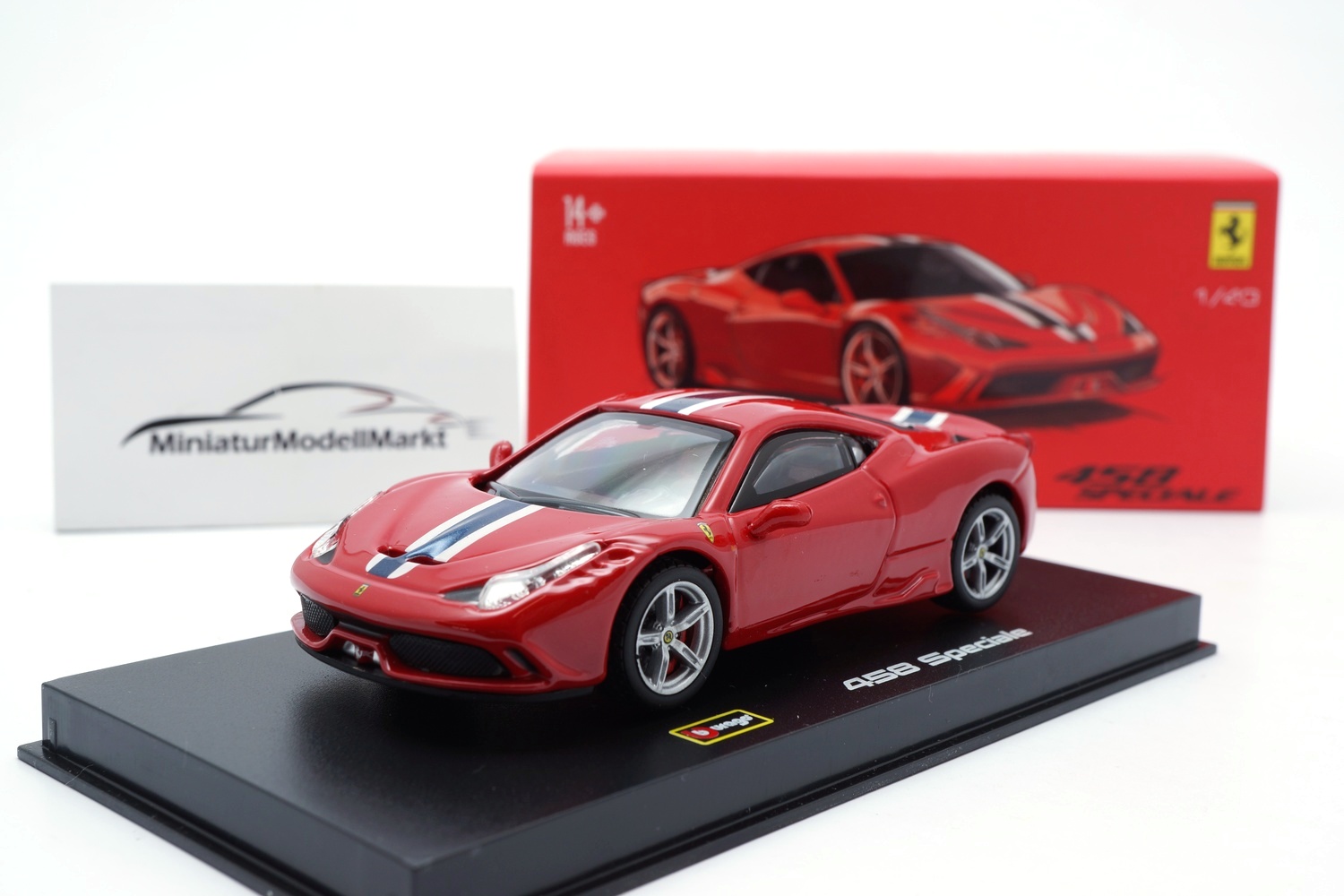 Bburago 18-36901 Ferrari 458 Speciale - rot 1:43
