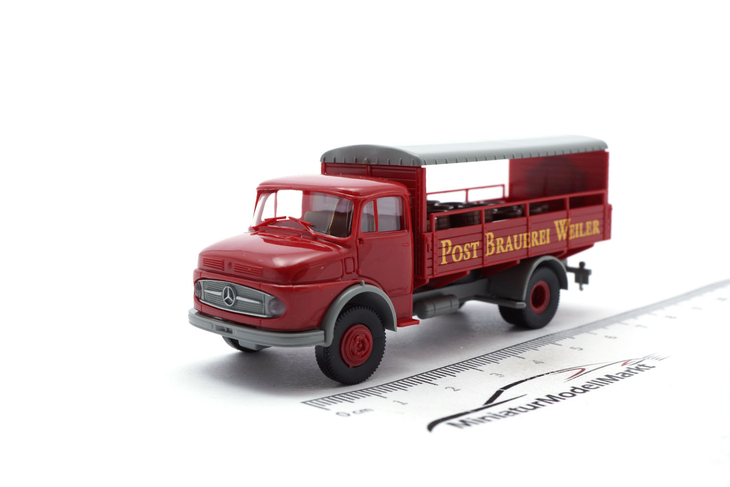 Brekina 18466 Mercedes-Benz L 322 - Post Brauerei Weiler  1:87