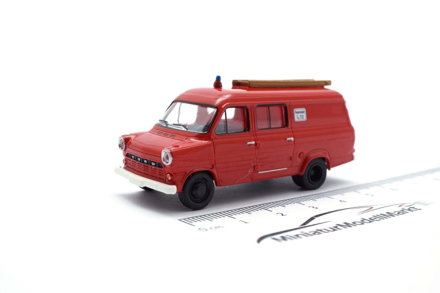 Brekina BRE34161 Ford Transit - rot , weiss - Feuerwehr 1:87