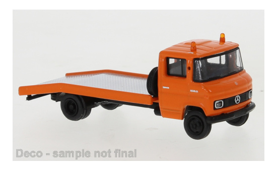 Brekina 36730 Mercedes L 608 D Abschleppwagen - orange/schwarz - 1968 1:87