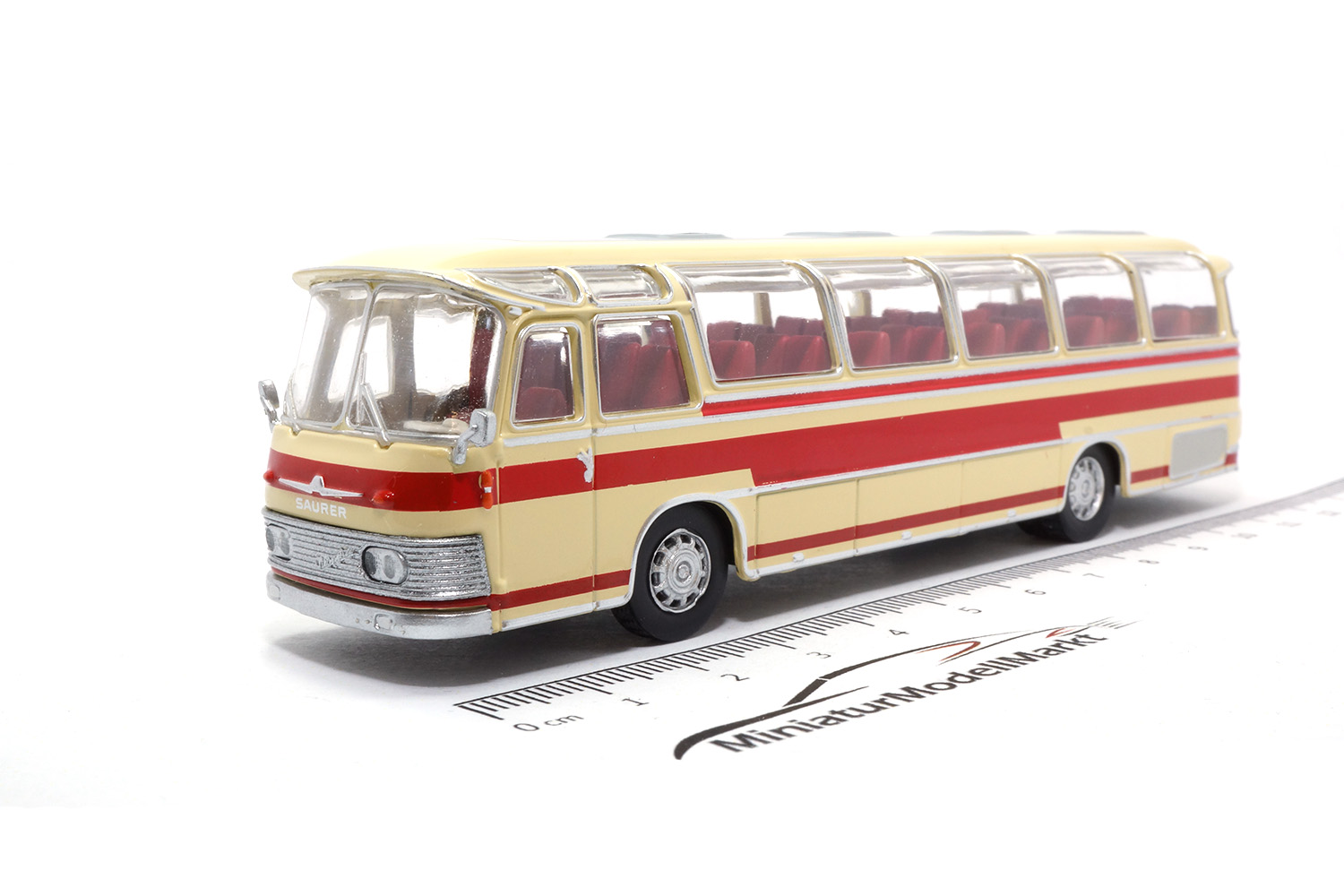 Brekina 58231 Neoplan NS 12, beige/rot 1:87