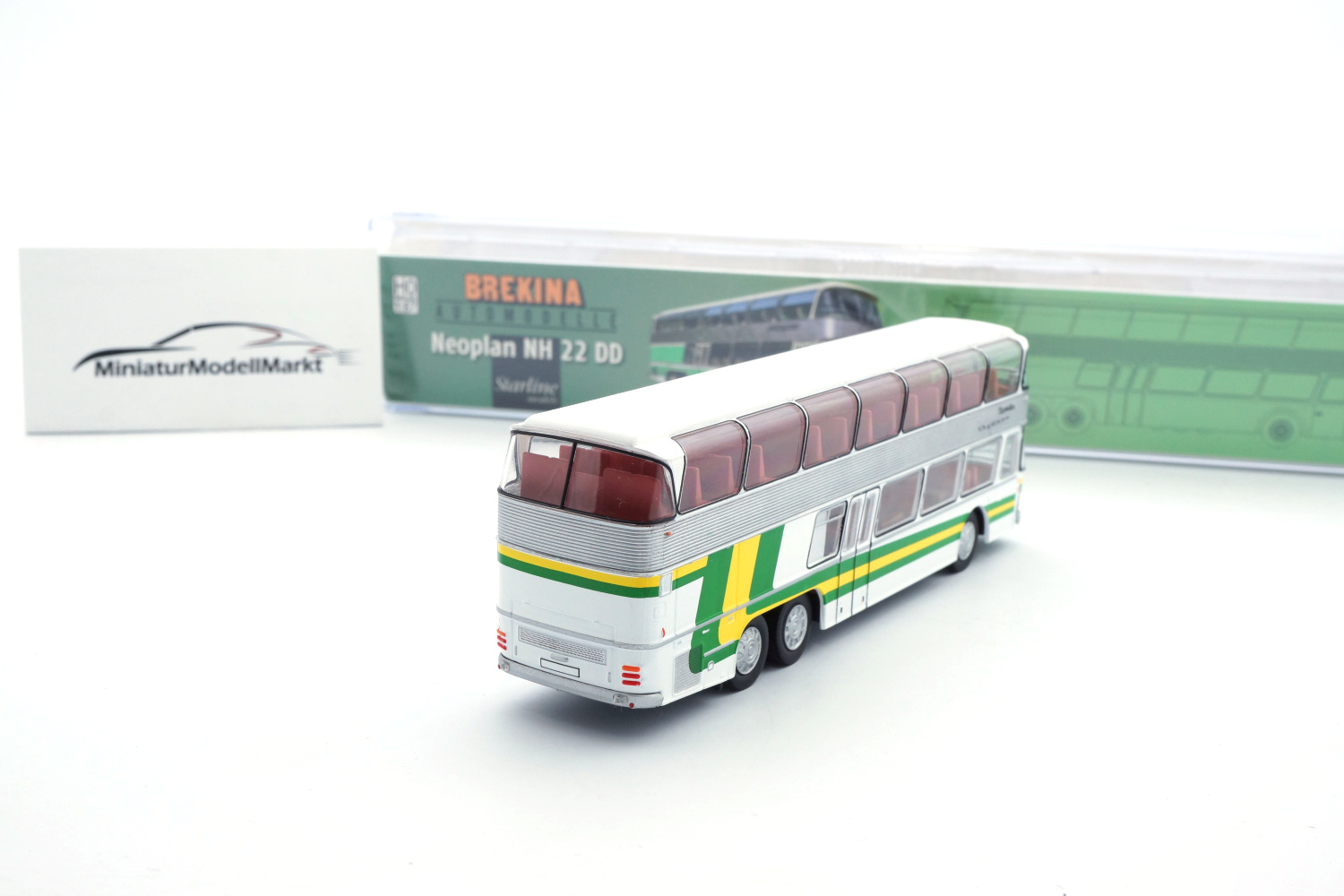 Miniature Brekina 1/87 – Bus Neoplan NH 22 DD Ruoff Starl – Réf 58294 – Neuf