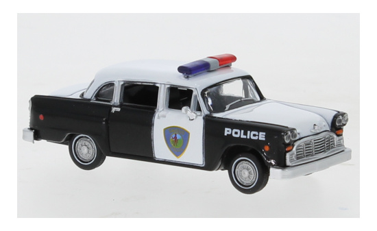 Brekina 58942 Checker Cab - Saugus Squad Car - Police Car - 1974 1:87