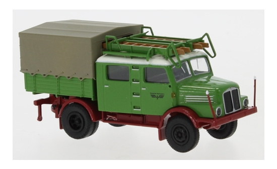 Brekina 71758 IFA S 4000-1 Bautruppwagen - Deutsche Reichsbahn - 1960 1:87
