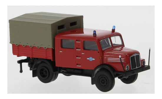 Brekina 71763 IFA S 4000-1 Bautruppwagen - Feuerwehr - 1960 1:87