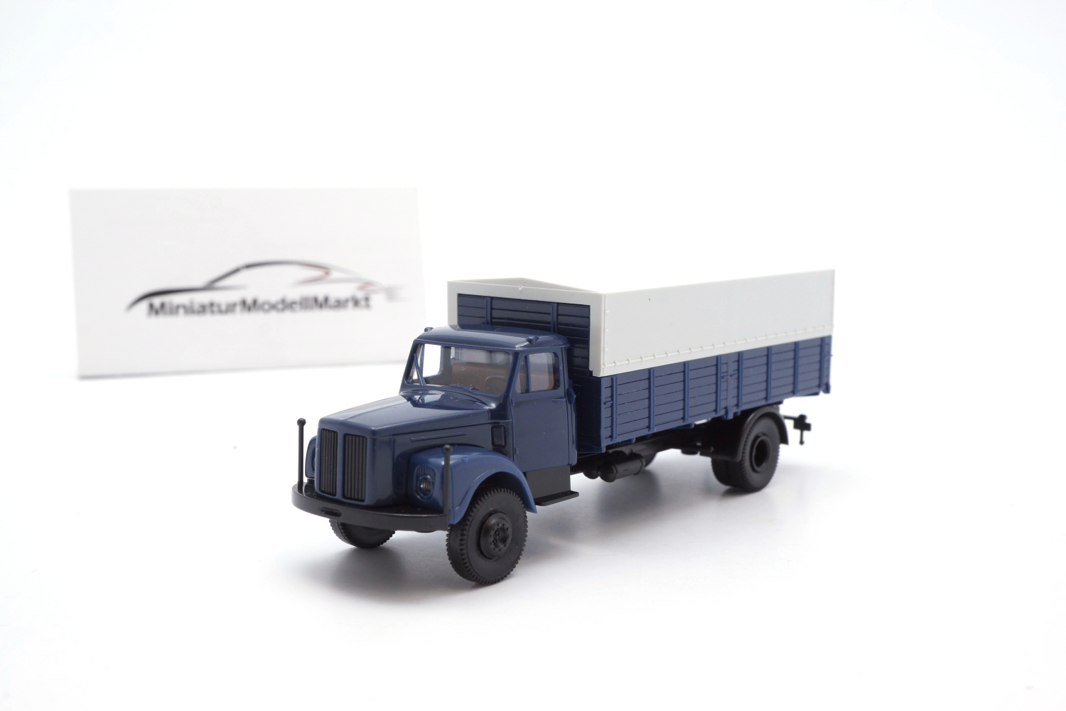 Brekina 85010 Scania L 110 PP-LKW - Blau/Schwarz 1:87