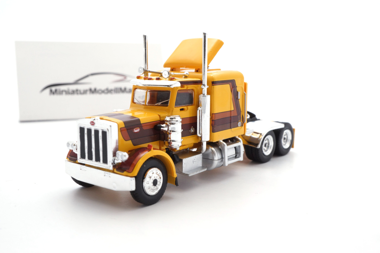 Brekina 85703 Peterbilt 359, gelb/braun, 1973 1:87