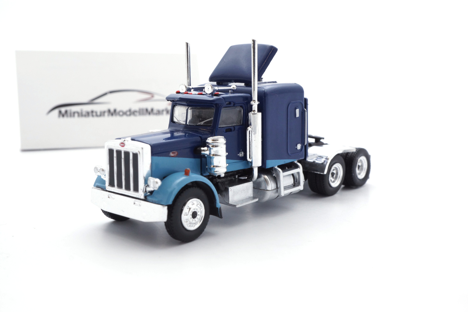 Brekina 85705 Peterbilt 359, dunkelblau/hellblau, 1973 1:87