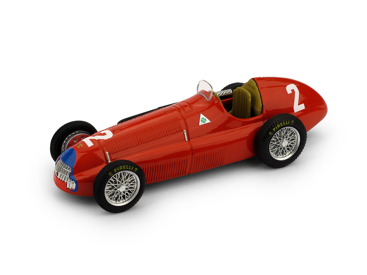 Brumm R036B Alfa Romeo 158, No.2, Formel 1, GP Großbritannien, N.Farina, 1950 1:43