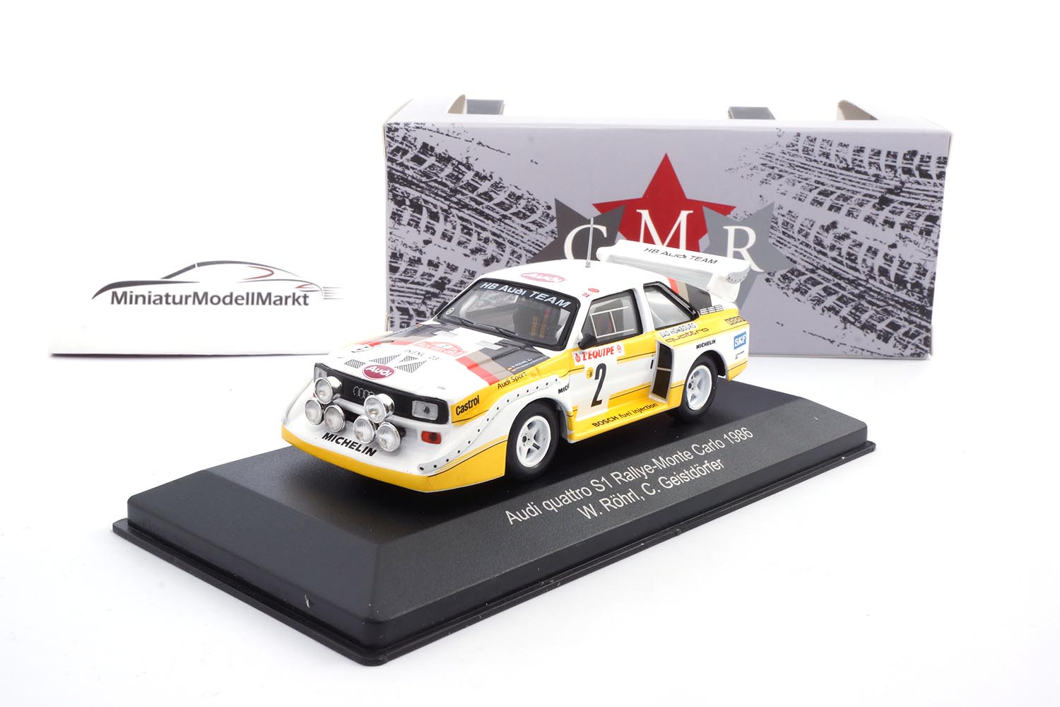 CMR WRC003B Audi Quattro Sport E2 - Night Version - Monte Carlo 1986 - Röhrl 1:43