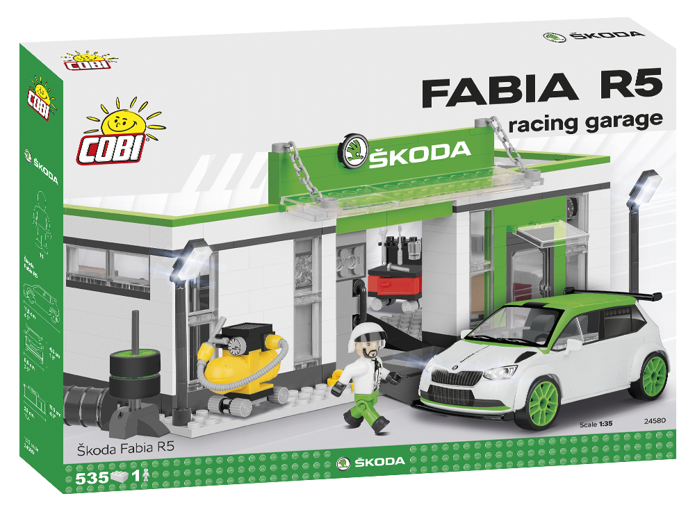 Cobi 24580 FABIA R5 RACING GARAGE 1:35