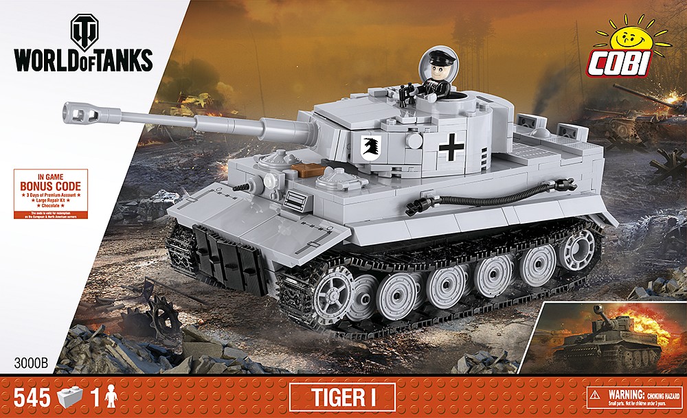 Cobi 3000 Tiger I - Panzer - 545 Bausteine - Lieferbar ab März 2020 