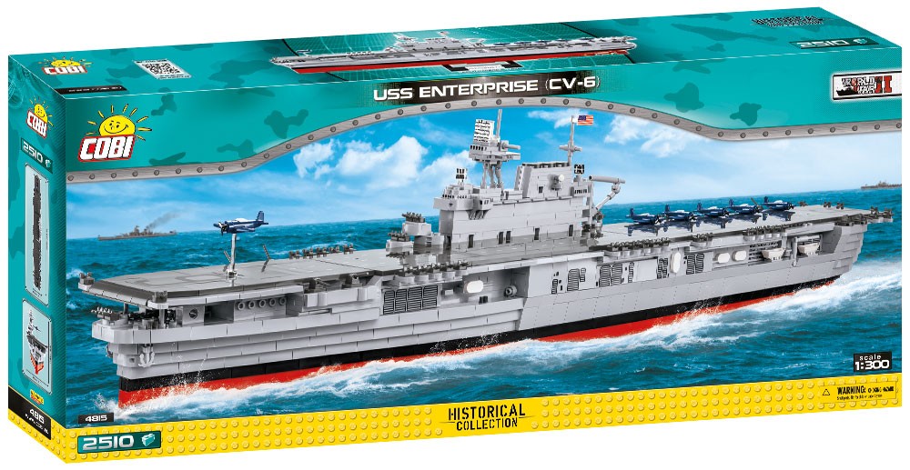 Cobi 4815 Flugzeugträger USS Enterprise (CV-6) - 2510 Teile 1:300