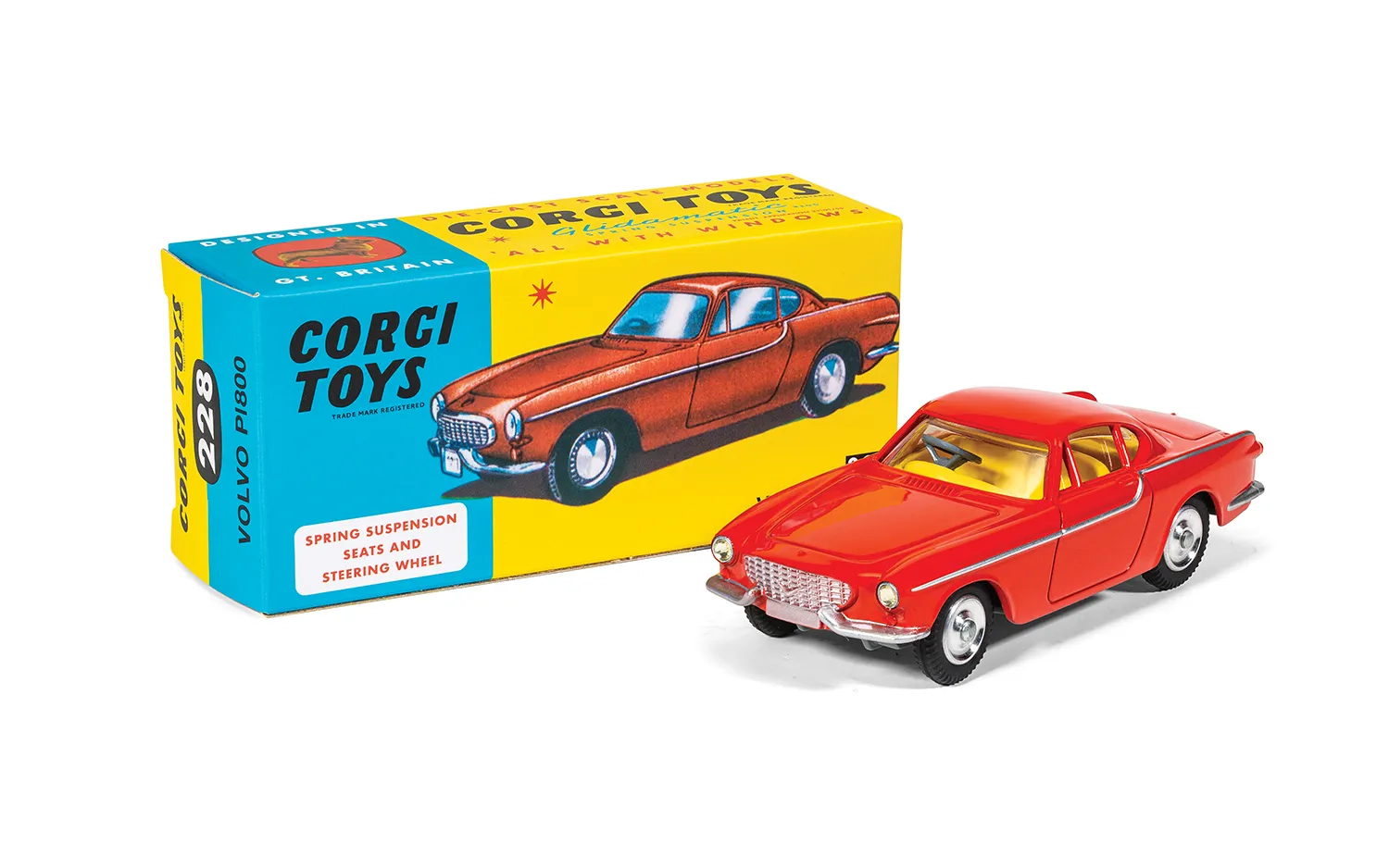 Corgi RT22801 Volvo P 1800, metallic-rot 1:45