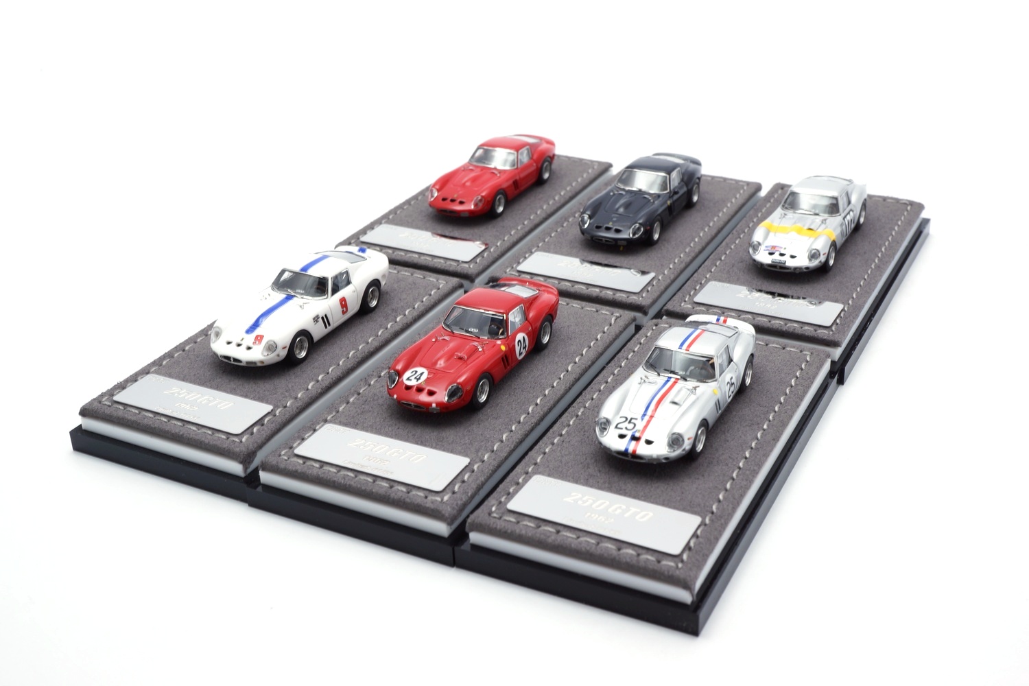 DMY 87001-87006 Ferrari 250 GTO Set  (1-6) Matching Numbers 1:87