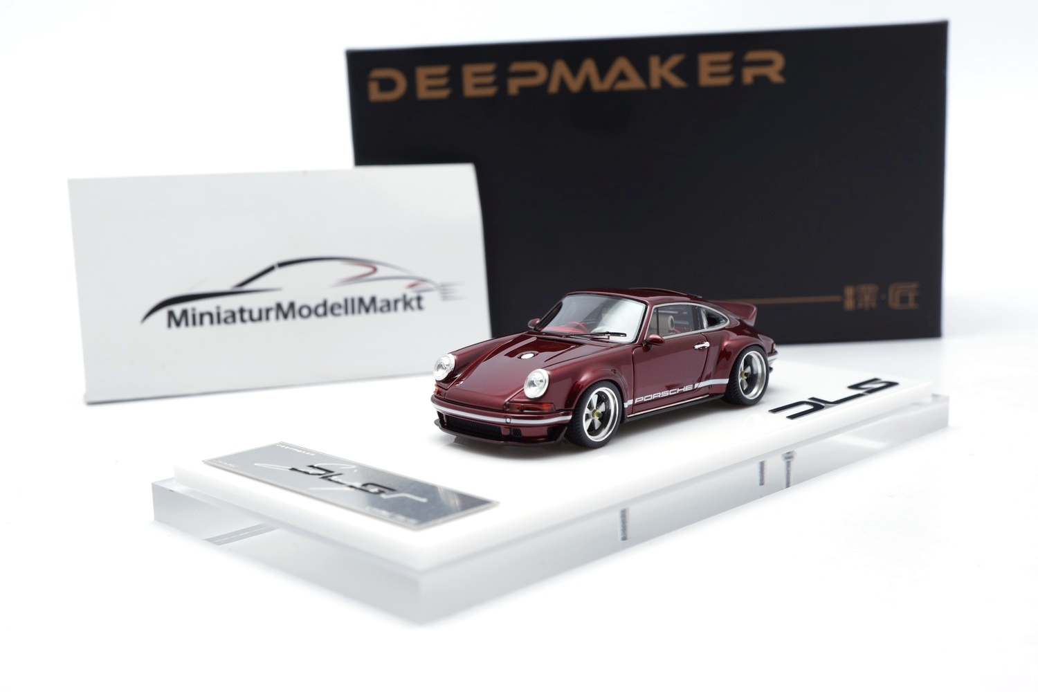 DeepMaker 64001-06 Singer DLS (Porsche 964) - Cherry Red 1:64