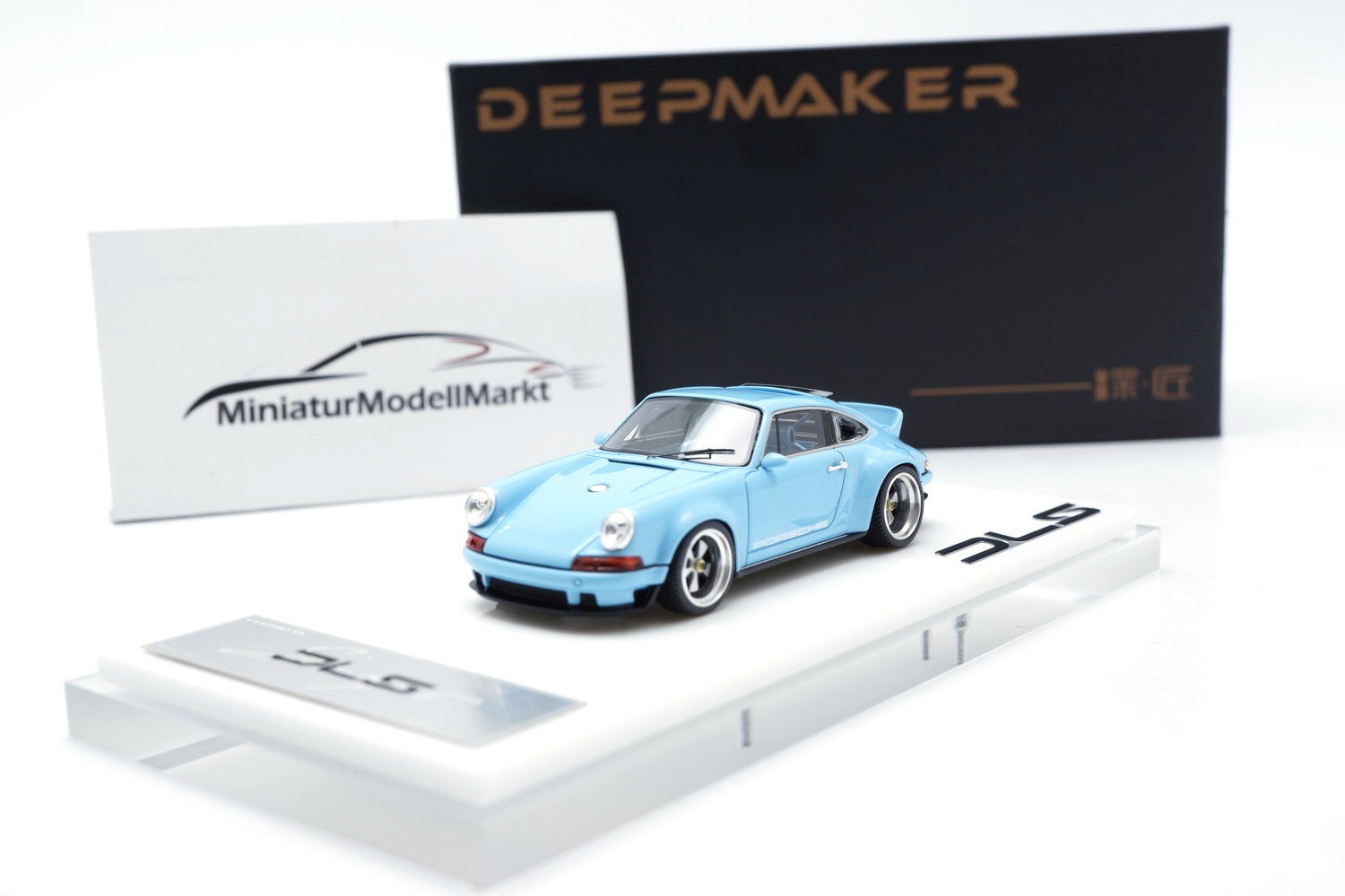 DeepMaker 64001-07 Singer DLS (Porsche 964) - Meissen Blue 1:64