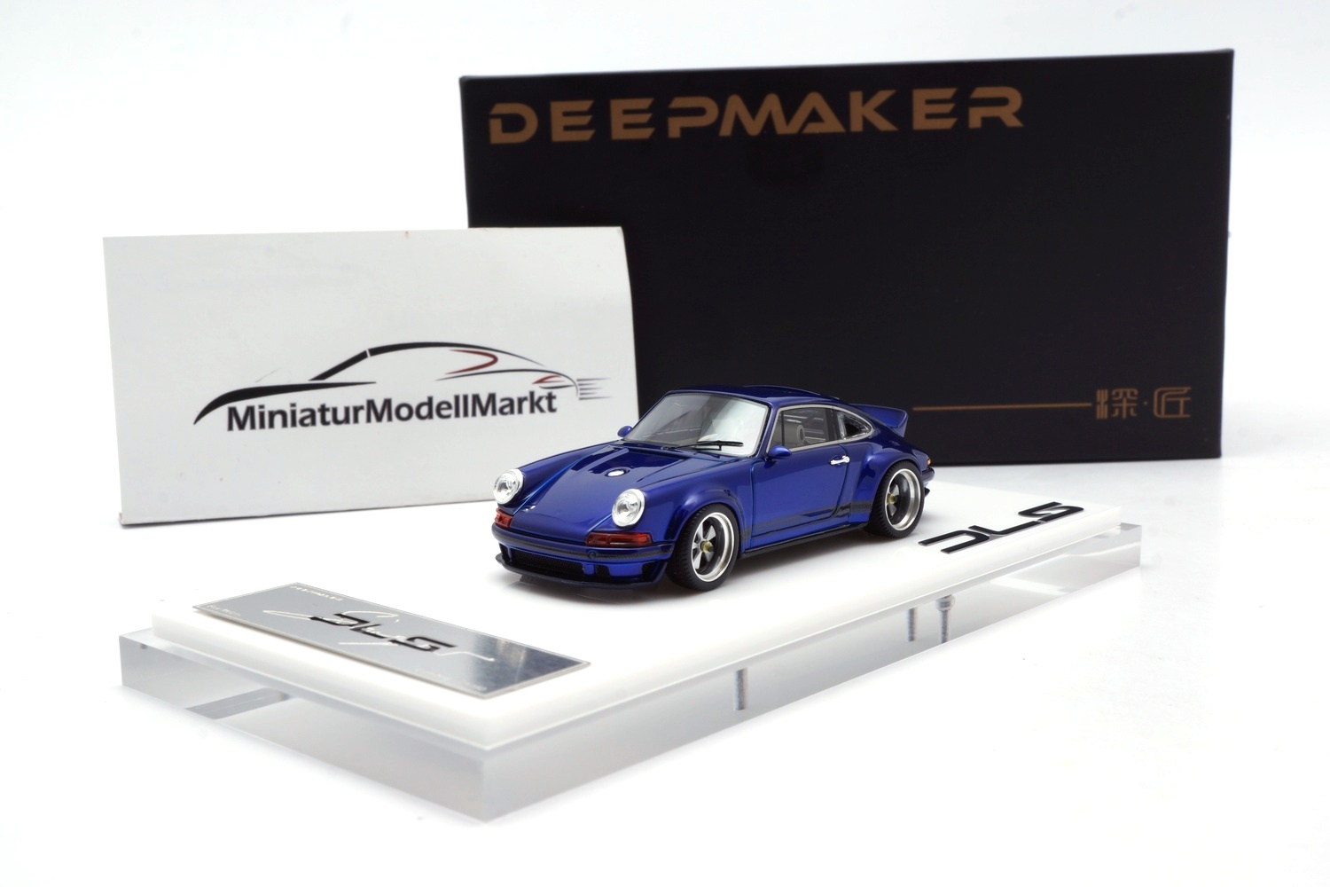DeepMaker 64001-09 Singer DLS (Porsche 964) - Blue Metallic 1:64