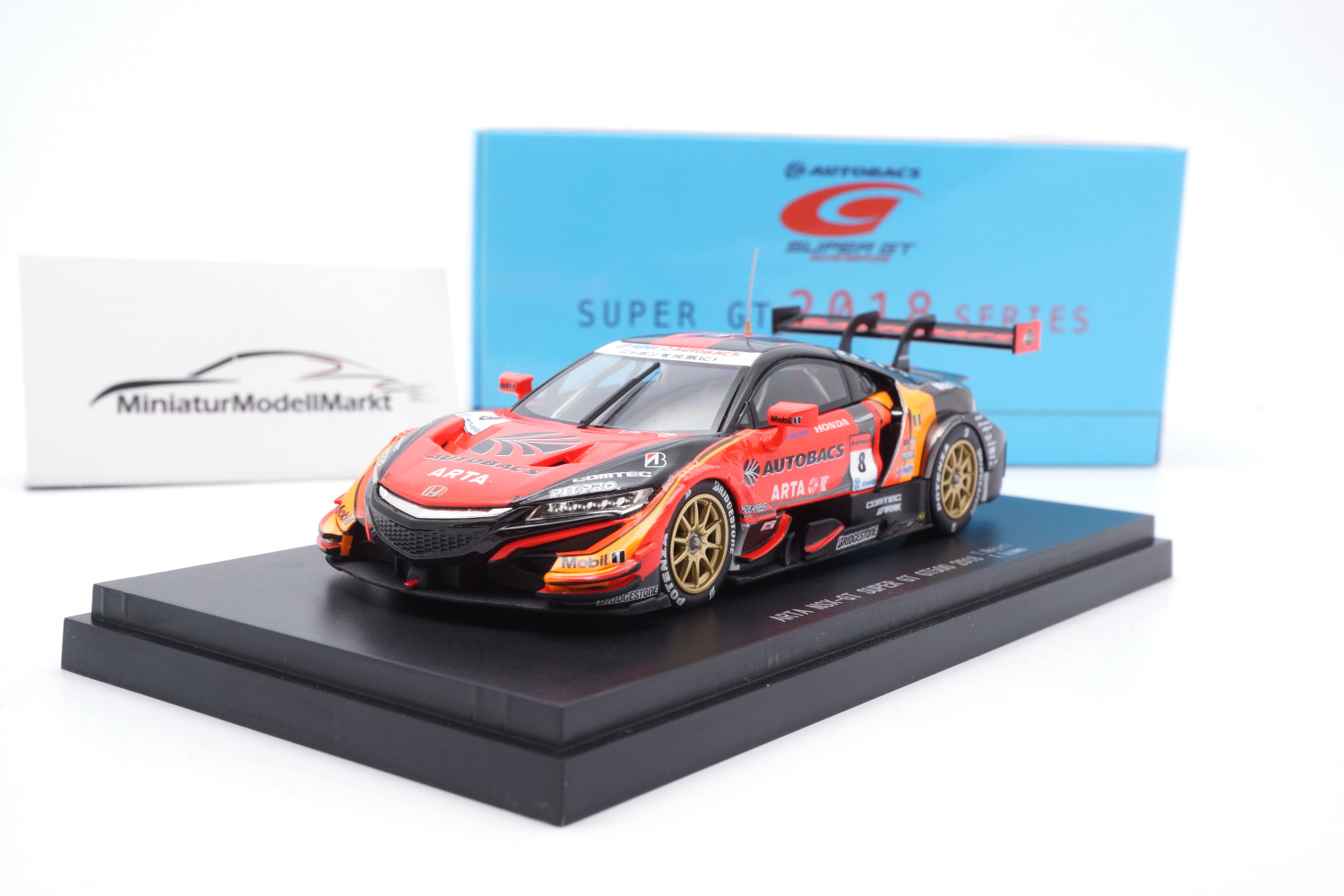 Ebbro 45629 Arta Honda NSX-GT #8 Super GT 500 1:43