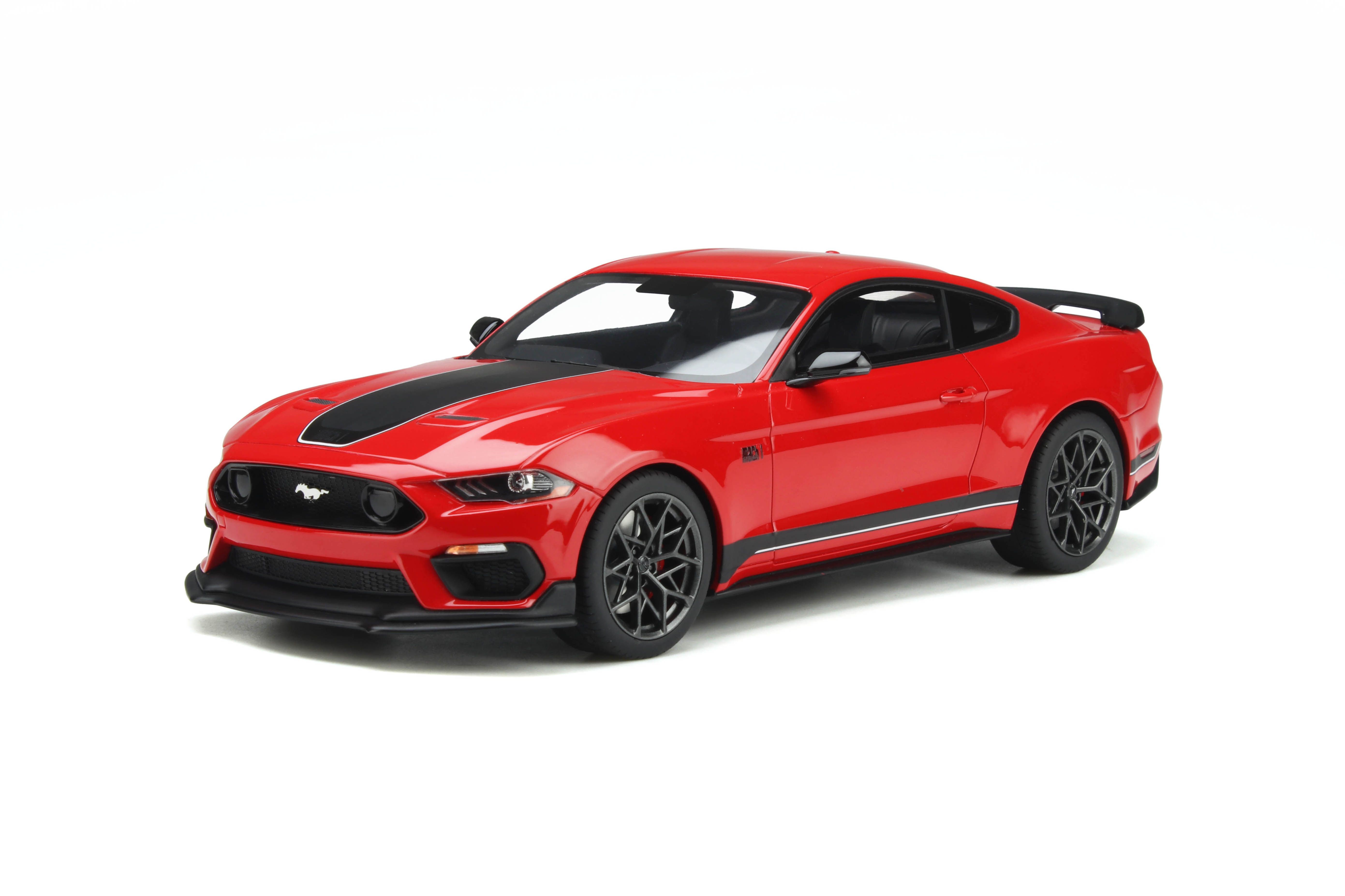 GT-Spirit GT351 Ford Mustang Mach1 Handeling Package Race Red 2021 1:18