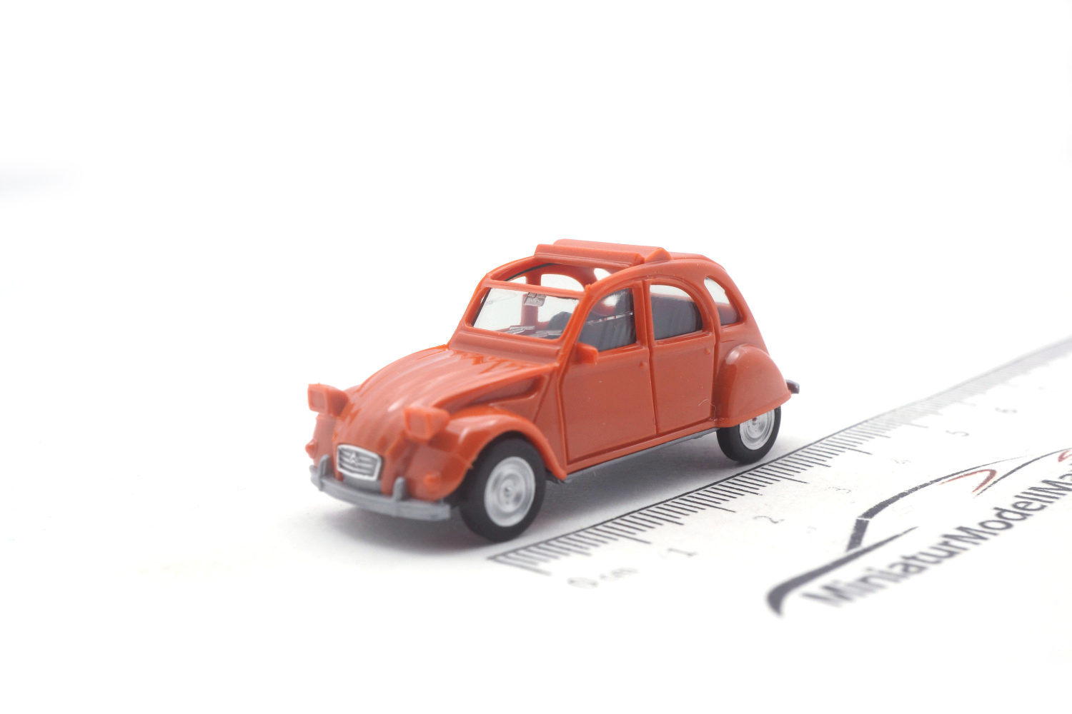 Herpa 020824-006 Citroen 2 CV Faltdach offen - rotorange 1:87
